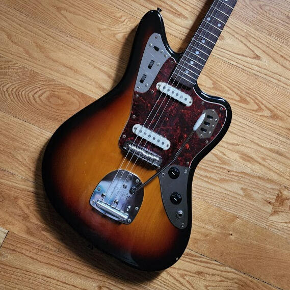 Sunburst MIJ Jaguar w/ Mustang Bridge Upgrade